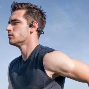 Bone Conduction Wireless Headphones | Open Ear Bluetooth 5.4 | Black | NIB